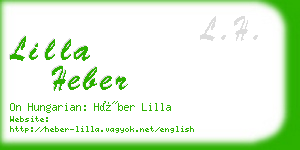 lilla heber business card